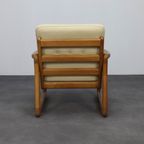 Lounge Chair With Ottoman In Leather By Poul Jeppesen For Holstebro Denmark, 1970s thumbnail 5