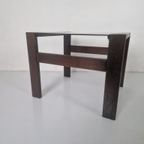 Vintage Rookglas Design Jaren 70 Side Table. thumbnail 3