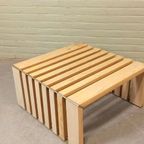 Vintage Lattenhout Salontafel, Walter Antonis, 't Spectrum thumbnail 23