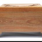 Chinese Carved Camphor Wooden Box thumbnail 5