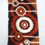 70's Spaceage Wollen Wandkleed Vintage Wandkleedje Smyrna thumbnail 4