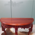 Antieke Halfronde Barok Sidetable thumbnail 8