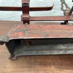 Antieke Art Nouveau Weegschaal Met 2 Messing Schalen, 50 Cm Breed thumbnail 7