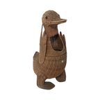 Olivier Cajan - Duck Shaped Laundry Or Newspaper Basket - Wicker / Ratan - 1970’S thumbnail 4