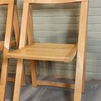 Set Van 3 Vintage Mid Century Houten Klapstoelen thumbnail 16