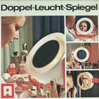 Make-Up Spiegel Space Age, 2-Zijdig Oranje-Wit Tafel Of Wand thumbnail 7