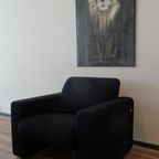 Zeer Mooie Artifort Zwarte Design Fauteuil Model 691 thumbnail 4