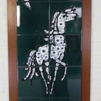 Tegeltableau Afbeelding Van Een Paard, 10 Tegels, Adri, Jaren 60 thumbnail 2