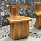 Massief Houten S Shape Stoel (meerdere Stuks In Stock) thumbnail 6