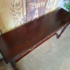 Klassieke Engelse Sidetable, Wandconsole. Haltafel Afm. 142x36cm En 77cm Hoog. thumbnail 5