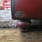 Chesterfield 4-zits Bank Charlston Antiek Rood thumbnail 5