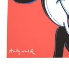 Offset Litho Naar Andy Warhol Mickey Mouse Rood 581/2400 Pop Art Kunstdruk thumbnail 8