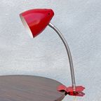 Vintage Rode Hala Zeist Klemspot Lamp / Tafellamp / Bureaulamp / Klemlamp thumbnail 3