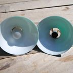 Antieke Groene Hanglampjes Glas thumbnail 4