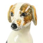 Vintage Honden Beeld Sculptuur Craquelé Keramiek Italy 31Cm thumbnail 7