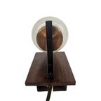 Attr. Philips - Teak - Satijnglas - Messing- Holland - 60'S thumbnail 4