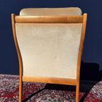 Vintage Design Fauteuil, Kersenhout, Mohair, Wilhelm Knoll thumbnail 10