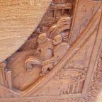 Chinese Carved Camphor Wooden Box thumbnail 9