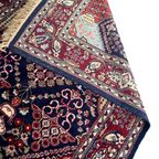 Handgeknoopt Perzisch Vloerkleed 124X175Cm - Wol Tapijt Vintage Vazen Bruin Blauw thumbnail 4