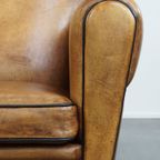 Prachtige, Comfortabele En Tijdloze Schapenleren Design Fauteuil/ Armchair In Art Deco Stijl thumbnail 7