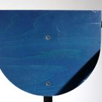 Memphis Design Kff Cosinus Stoelen Blauw Zwart Jaren 80 thumbnail 3