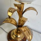 Vintage Hoge Tafelllamp Met 'Gouden' Palmen Hans Kögl Stijl thumbnail 12