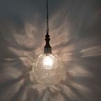Vintage Jaren 60 Plafondlamp Bollamp (Geperst Glas) thumbnail 18