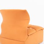 Saporiti Velvet Lounge Chair / Fauteuil ‘Vela Bassa’ By Giovanni Offredi, 1970’S Italy thumbnail 10