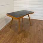 Original 60'S Coffee Table By Jiri Jiroutek With Black Glass Plate thumbnail 3