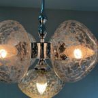 Mooie Vintage Plafondlamp Cluster Van 5 Bollen thumbnail 10