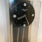 Swing Clock Twin Bird Kleine Pendulum Tafelklok , Jaren 80 thumbnail 3