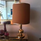 Mid Century Regency Messing Lamp thumbnail 5