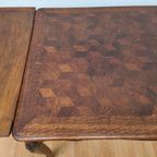 Vintage Antieke Landelijke Eettafel Eetkamertafel Tafel Uitschuifbaar 508 thumbnail 13