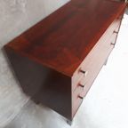 Jaren 60 Mid Century Vintage Ladekast Dressoir Wandkast thumbnail 2