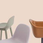 Muuto / Fiber Counter Stool / Wood / Black thumbnail 5