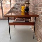 Vintage Houten Bijzettafel, Tafel, Audiomeubel thumbnail 11