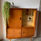 Retro Vintage Mid-century Dressoir,high-board,barkast,vitrine thumbnail 15