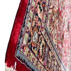 Perzisch Sarough Vloerkleed Donkerrood 155X230Cm - Vintage Tapijt - Rood Beige Blauw - Reliving thumbnail 9