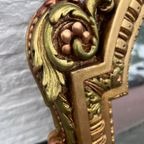 Franklin Mint Jaren 80, Louis Xiv Spiegel, Goudkleurig Fraai Gedetailleerd thumbnail 4