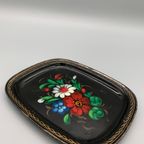 Handbeschilderd Dienblad Metaal Bloemdecor thumbnail 5