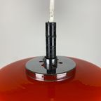 Vintage Oranje Glazen Hanglamp Van Peill en Putzler 1960 thumbnail 8