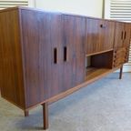 Prachtig Vintage Palissander Highboard Buffet 242 Cm thumbnail 8