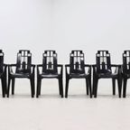 Set Of 6 Boston Chairs By Pierre Paulin For Henry Massonnet France 1980s thumbnail 5