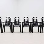 Set Of 6 Boston Chairs By Pierre Paulin For Henry Massonnet France 1980S thumbnail 5