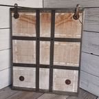 Vintage Lepelrek Met Keramische Tegels In Metalen Behuizing. thumbnail 4