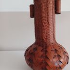 Ikebana Hanakago - Vintage Japanse Bamboe Vaas. Handgeweven. Traditionele Ambacht. thumbnail 5