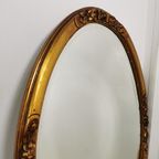 Grote Vintage Ovale Barok Brocante Rococo Spiegel, Schouwspiegel 1 thumbnail 10