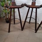 Set Van 3 Brutalist Marbella Barstools thumbnail 2