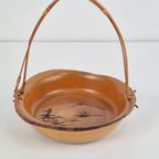 Vintage Japanse Handgesneden Houten Obon Kom Schaal Azie thumbnail 7