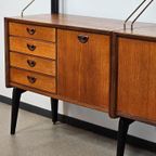 Vintage Wandkast Boekenkast Wallunit Losstaand Van Teeffelen thumbnail 7